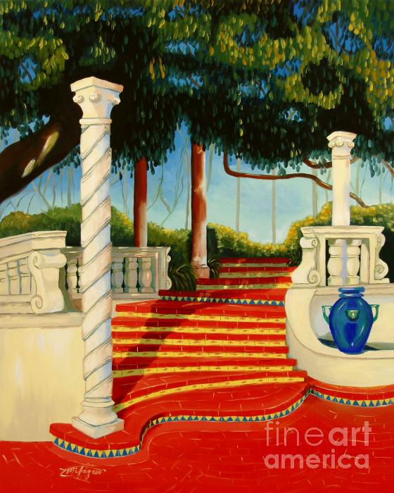 Castle Patio 3 Painting