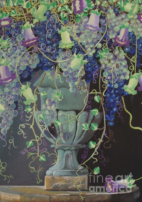 Grapes Vase II Painting